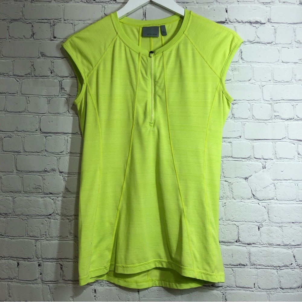 Athleta green bright color top